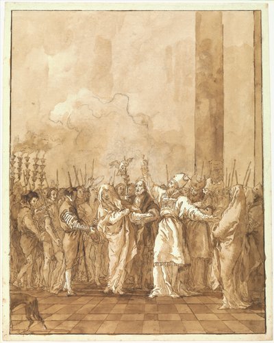 Die Verlobung der Jungfrau av Giovanni Domenico Tiepolo
