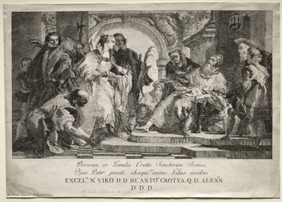 De hellige i Crotta-familien av Giovanni Domenico Tiepolo