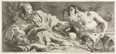 Venezia mottar Neptuns hyllest av Giovanni Domenico Tiepolo