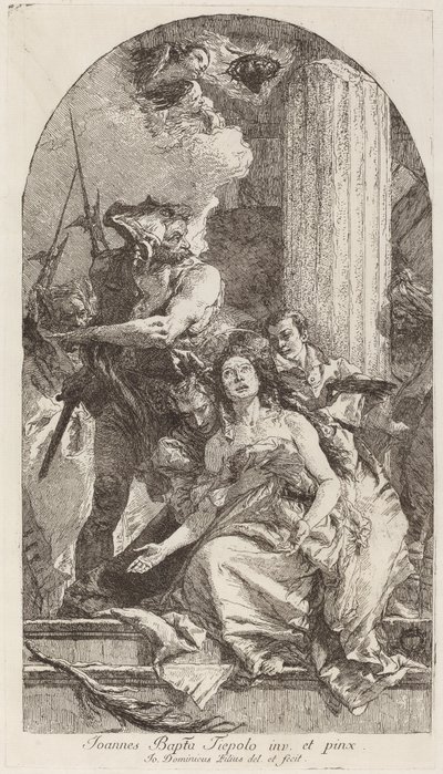 Martyrium av Saint Agatha av Giovanni Domenico Tiepolo after Giovanni Battista Tiepolo