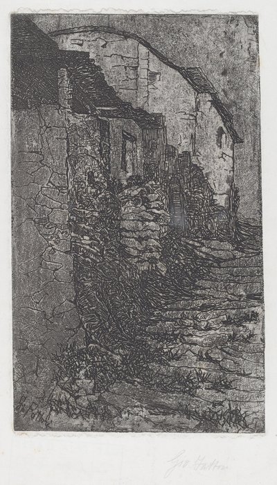Bauco nær Roma [Bauco nær Roma] av Giovanni Fattori