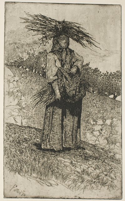 Boscaiola av Giovanni Fattori