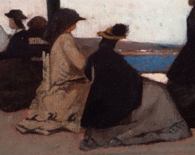 La rotunda de Palmieri (La Rotonda di Palmieri) Detaljmaleri av Giovanni Fattori (1825-1908) av Giovanni Fattori