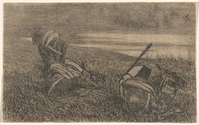 Små esler i hvile av Giovanni Fattori