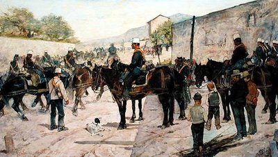 Militære øvelser av Giovanni Fattori