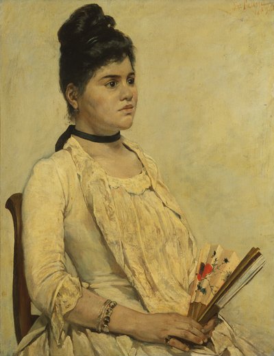 Portrett av stedatteren av Giovanni Fattori