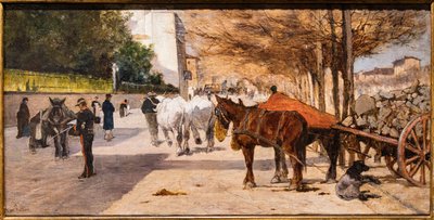 Prince Amedeo Avenue i Firenze av Giovanni Fattori