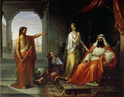 St. Johannes døperen irettesetter Herodes av Giovanni Fattori