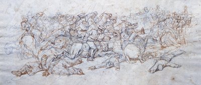 Uhlans Charge av Giovanni Fattori