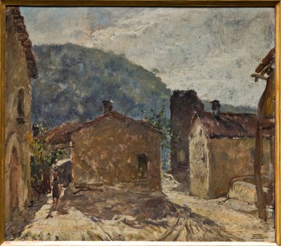 Morgen i Rosola (olje på papp) av Giovanni Forghieri