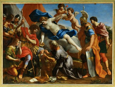 Venus gießt Diktam auf die Wunden des Aeneas von Giovanni Francesco (1610-62) Romanelli