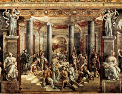 Dåpen til Konstantin av Giovanni Francesco (c.1488 1528) Penni