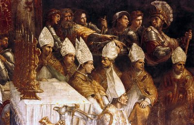 Kroningen av Karl den store (maleri) av Giovanni Francesco (c.1488 1528) Penni