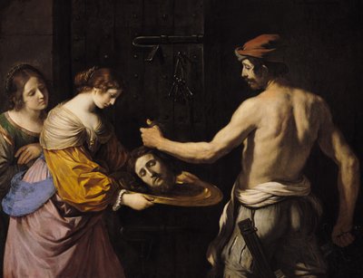 Salome mottar hodet til døperen Johannes, 1637 av Giovanni Francesco Barbieri