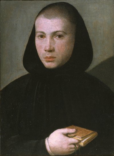 Portrett av en ung benediktinermunk, første halvdel av 1500-tallet. av Giovanni Francesco Caroto
