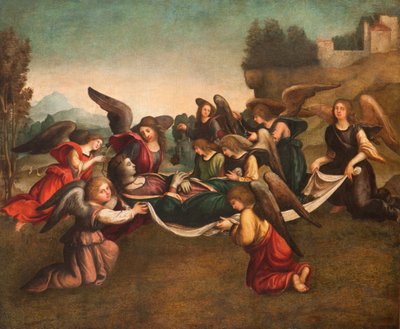 Jomfruens begravelse, etter restaurering av Giovanni Francesco Caroto