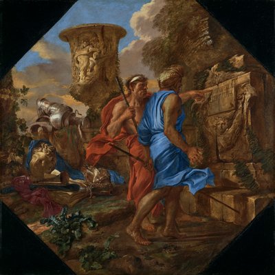 Arkadiske gjeterhunder, ca. 1655 (olje på lerret) av Giovanni Francesco Castiglione