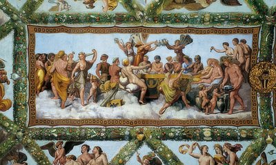 Bryllupet til Amor og Psyche. 1510-1517 av Giovanni Francesco Penni