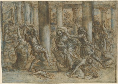 Massakren på de uskyldige av Giovanni Francesco Romanelli