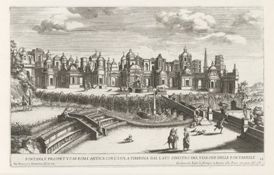 Fontein van het Kleine Roma i de tuinen van de Villa d