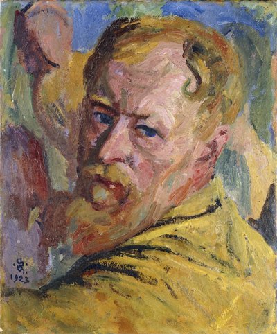 Selvportrett, 1923 av Giovanni Giacometti