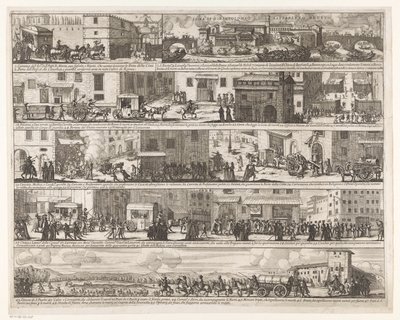 Mario Chigi ankommer pesten Roma Pesten i Roma 1656-1657 (serietittel) av Giovanni Giacomo de