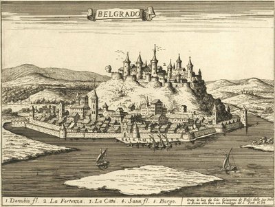 Beograd slott (Giovanni Giacomo De Rossi, 1683) av Giovanni Giacomo De Rossi