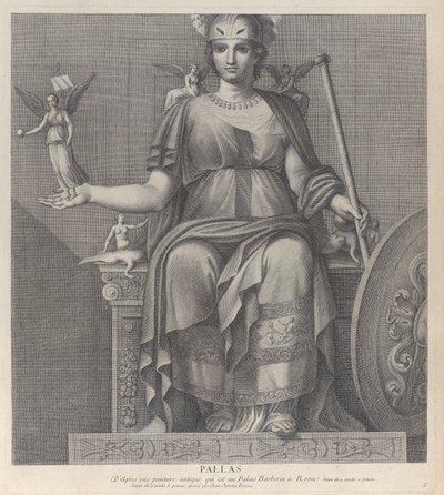 Pallas, 1680-1741. av Giovanni Girolamo Frezza