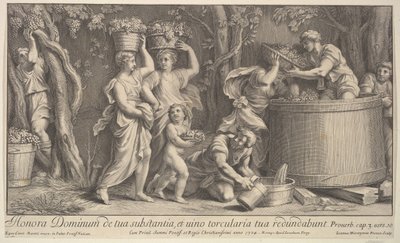 Vintage scene, 1704. av Giovanni Girolamo Frezza