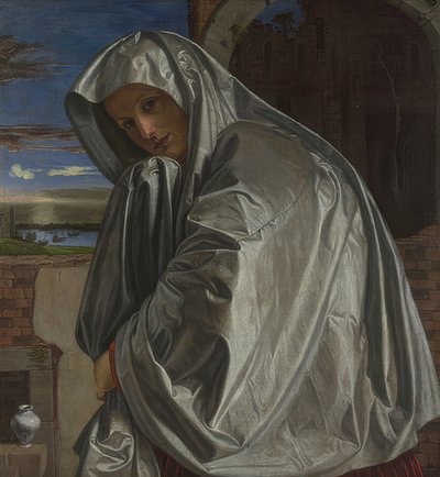Maria Magdalena på vei til Kristi grav. Rundt 1535-40 av Giovanni Girolamo Savoldo
