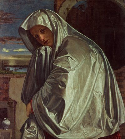 St. Maria Magdalena nærmer seg graven av Giovanni Girolamo Savoldo