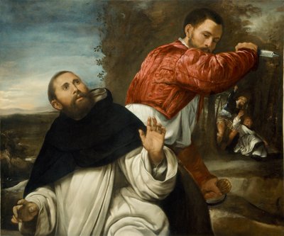 St. Peter Martyrs død av Giovanni Girolamo Savoldo
