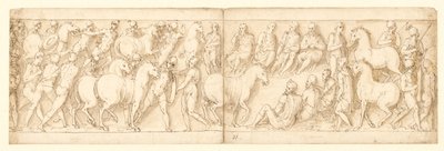 32 eksemplarer etter kolonnen til Marcus Aurelius, Piazza Colonna i Roma av Giovanni Guerra