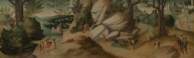 Scener fra en legende, sannsynligvis ca. 1515–1520 (olje på lerret) av Giovanni Larciani