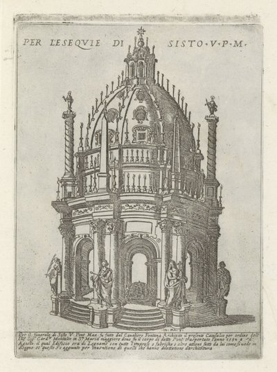 Begravelsesmonument for pave Sixtus V Per l