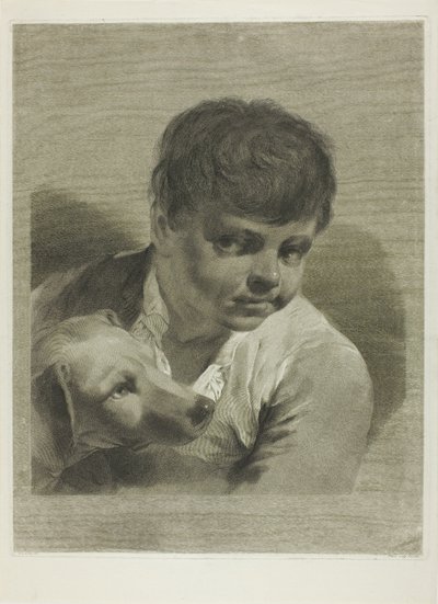 En gutt med en hund av Giovanni Marco Pitteri