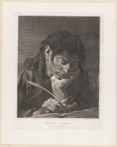 Apostelen Johannes Sanctus Joannes (tittel på objekt) Apostlene (serietittel) av Giovanni Marco Pitteri