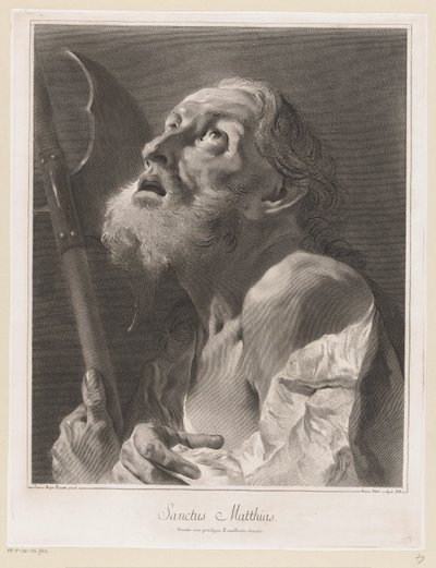 Apostelen Mattias Saint Matthias (tittel på objekt) Apostler (serietittel) av Giovanni Marco Pitteri