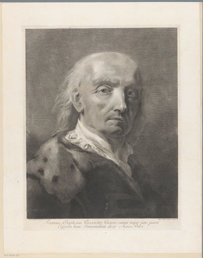 Portrett av kunstneren Giovanni Battista Piazzetta av Giovanni Marco Pitteri