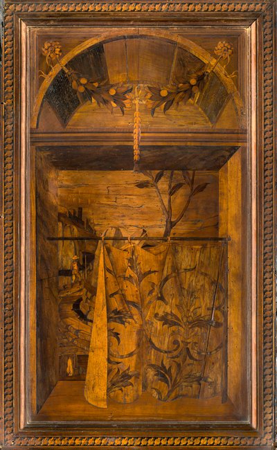 Lignaean Canonical Choir, innlagt av Giovanni Maria Platina 1484, Superior Stall av Giovanni Maria Platina