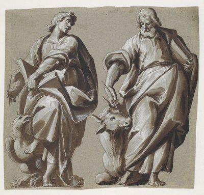 Evangelistene Johannes og Lukas av Giovanni Mauro della Rovere