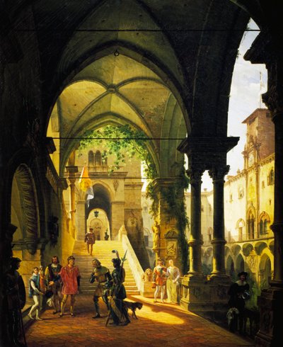 Louis XI på Barolo Castle av Giovanni Migliara (1785-1837) av Giovanni Migliara