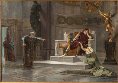 Constantine and the Slave (olje på lerret) av Giovanni Muzzioli