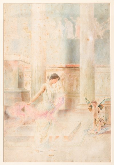 Bryllupsdans (akvarell) av Giovanni Muzzioli