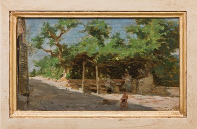 Pergola (olje på lerret) av Giovanni Muzzioli