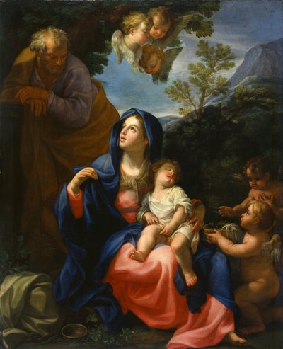 Resten på flukten til Egypt, ca. 1720-30 av Giovanni Odazzi
