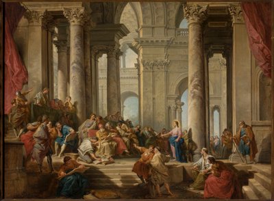 Kristus blant de skriftlærde av Giovanni Paolo Pannini