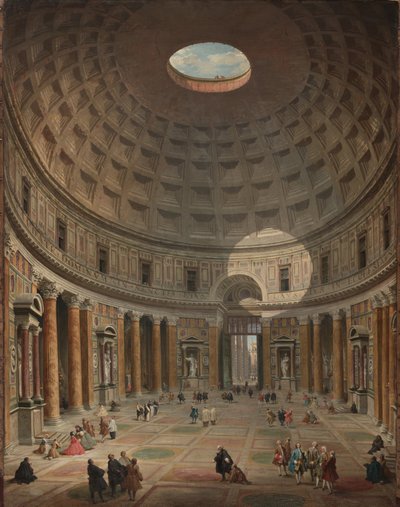 Interiør av Pantheon, Roma, 1747 av Giovanni Paolo Pannini