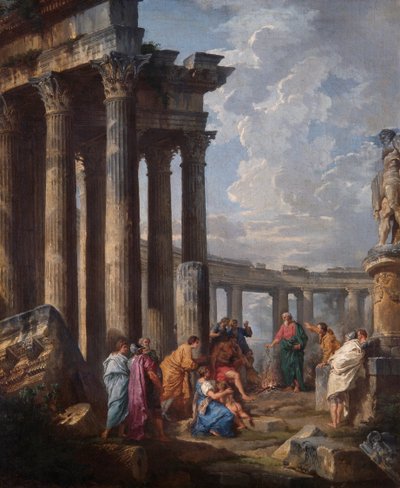 St. Paul på Malta Grasping The Viper av Giovanni Paolo Pannini
