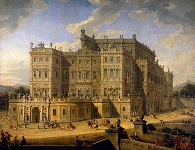 Utsikt over slottet i Rivoli av Giovanni Paolo Pannini